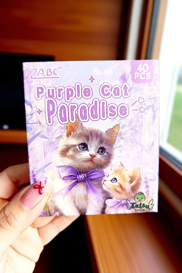 Producto - Pack de 40 Stickers Purple Cat Paradise
