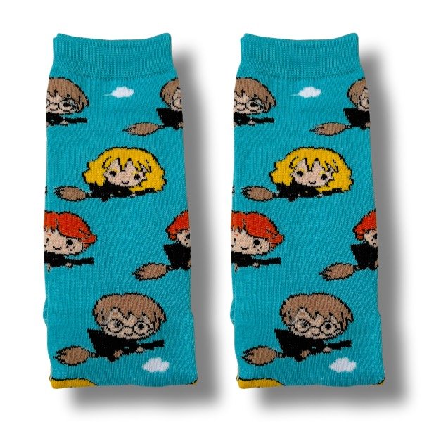 Producto - Harry Potter Minis Celeste - Media Caña Adultos