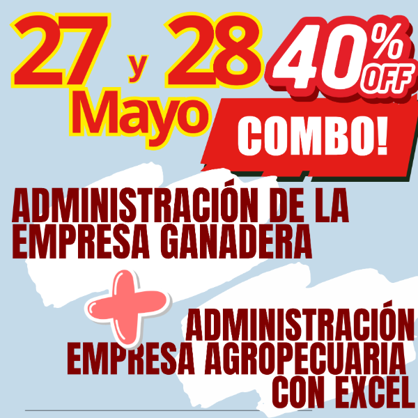Producto - COMBO 2 CURSOS: Administración Ganadera + Gestión Agropecuaria con Excel