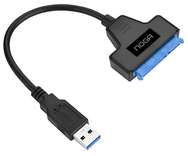 Producto - Adaptador usb 3.0 a sata 2.5 M/M -cable 50cm -black -Noganet (USB3 A SATA)