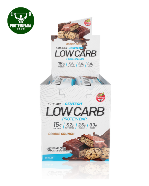 Producto - BARRITA LOW CARB GENTECH 15 GR PROTEINA 10 UN