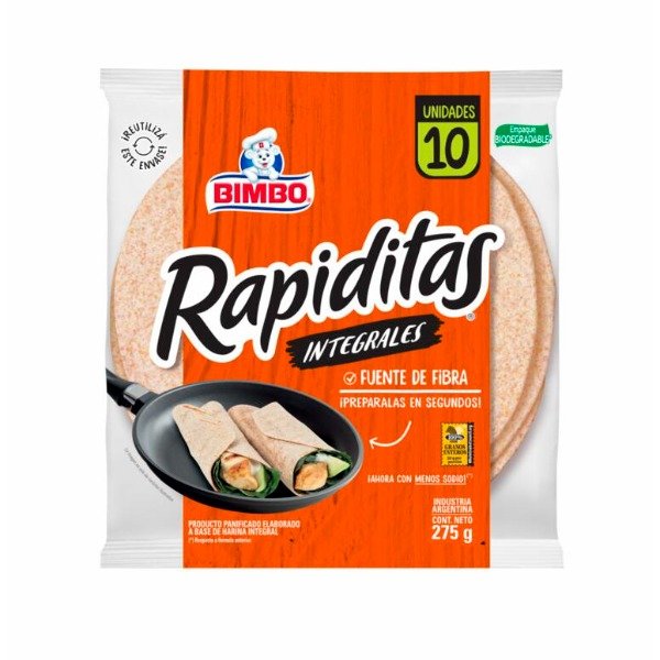 Producto - Rapiditas Integrales (10u) x 275g BIMBO