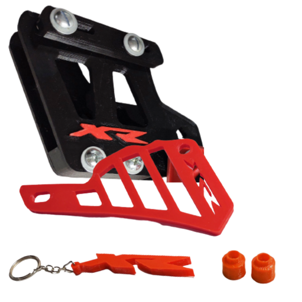 Producto - Kit Guia De Cadena con logo XR y Cubrepiñón + Llavero Honda Tornado - 3
