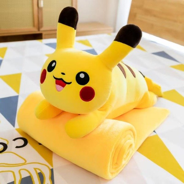 Producto - Peluche Pikachu con mantita 55cm