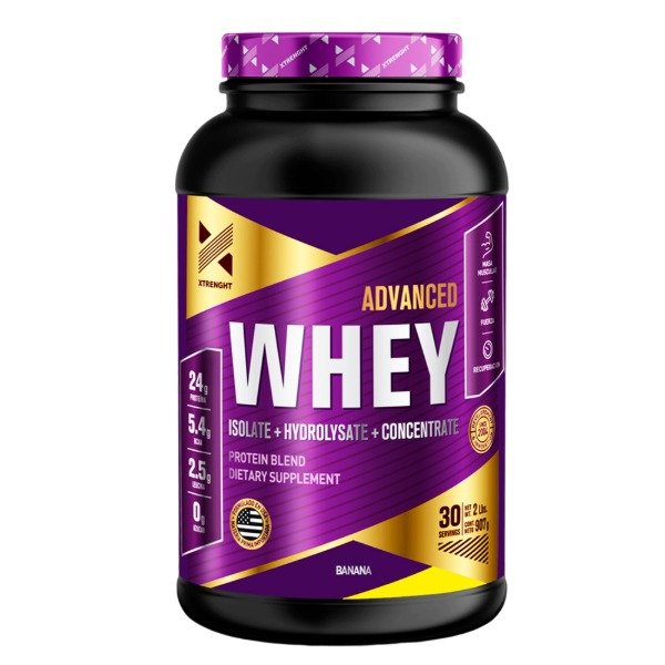 Producto - Suplemento En Polvo Xtrenght Whey Advanced Proteínas sabor Banana x 907g