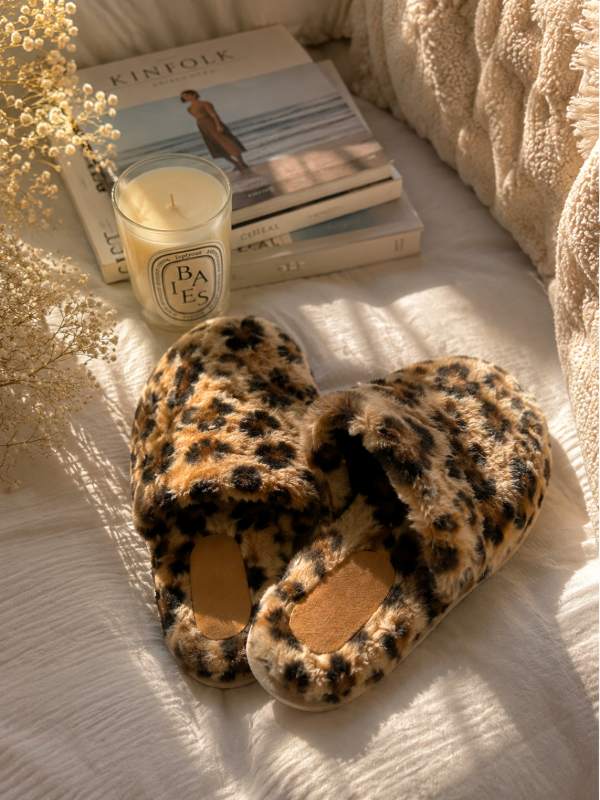 Producto - Pantuflas peluditas premium animal print