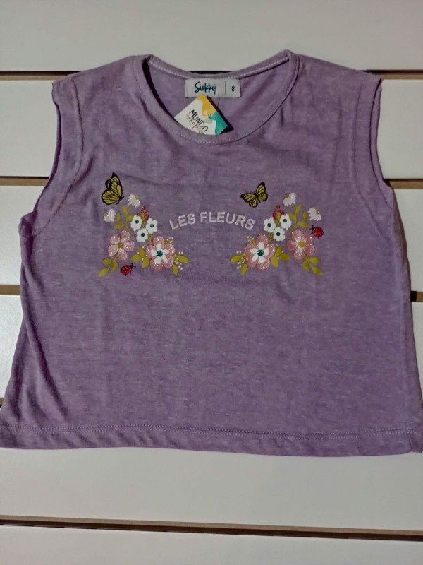 Producto - Remera sin mangas Les Fleurs