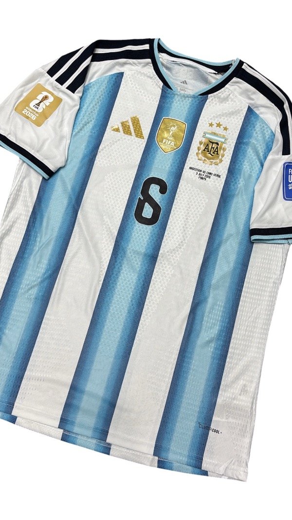 Producto - Argentina local 2026 Versión jugador - 6 Martínez vs Cabo Verde - 3