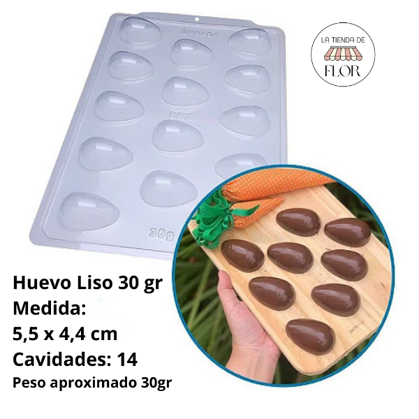 Producto - Molde Huevo de Pascua BWB Profesional 30gr