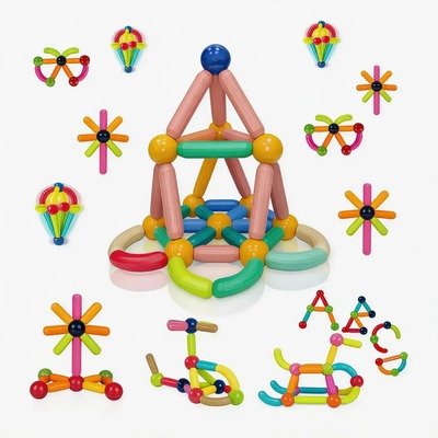Producto - Juego infantil magnetico 42 piezas - 1