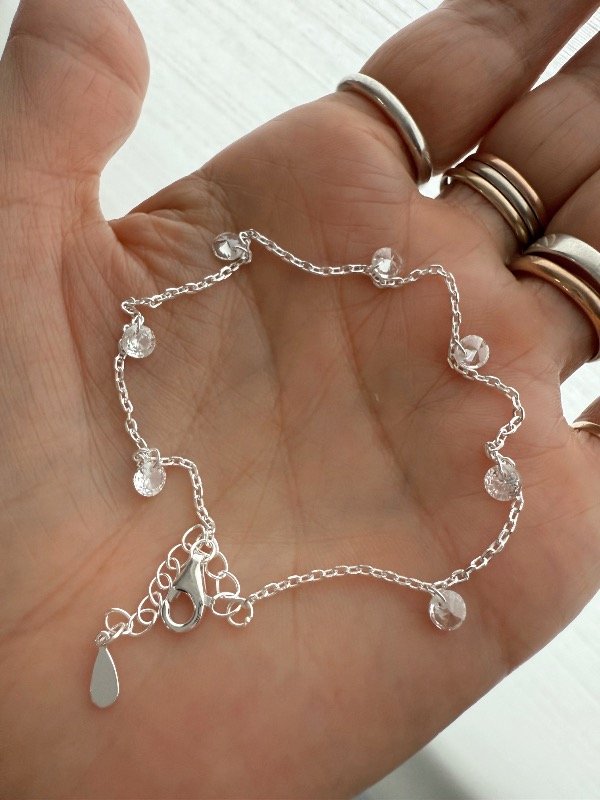 Producto - Pulsera cubics colgantes plata 925