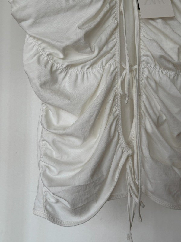 Producto - Top fruncido con nudos Zara - 3
