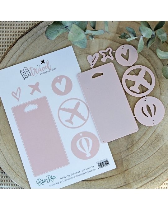 Producto - Troquel etiquetas de Viaje Travel