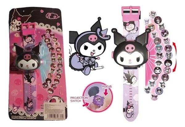 Producto - Reloj con proyector Kuromi