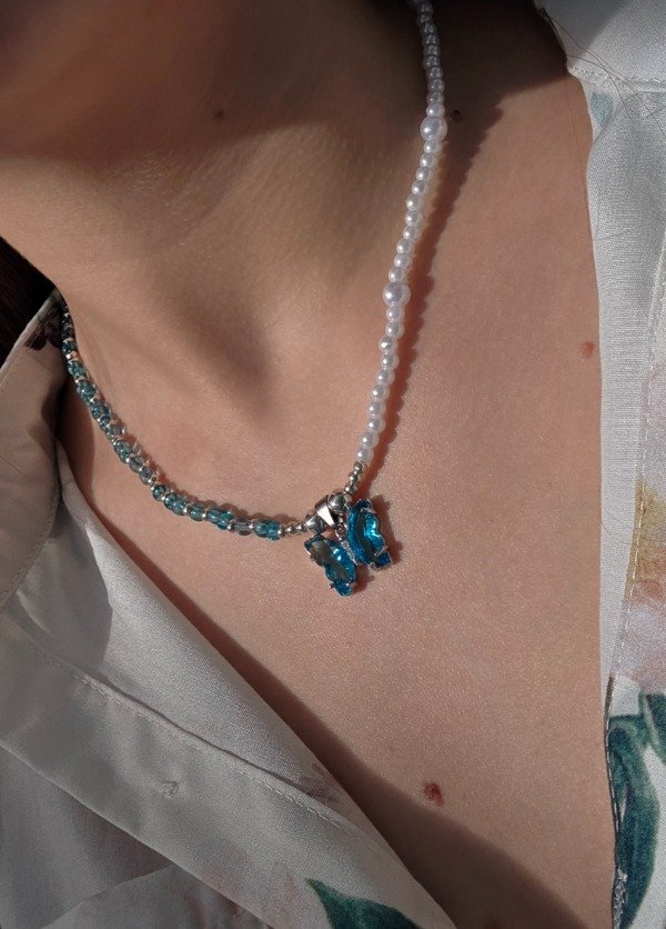Producto - Collar Mariposa Celeste - 2