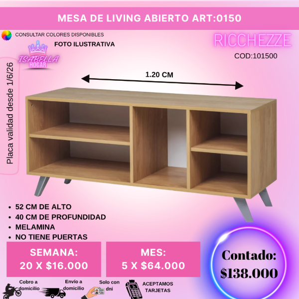 Producto - MESA DE LIVING ABIERTO