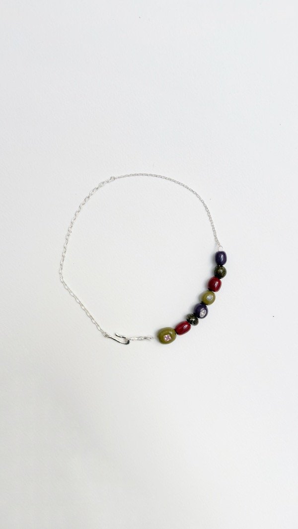 Producto - Collar plata mostacillas