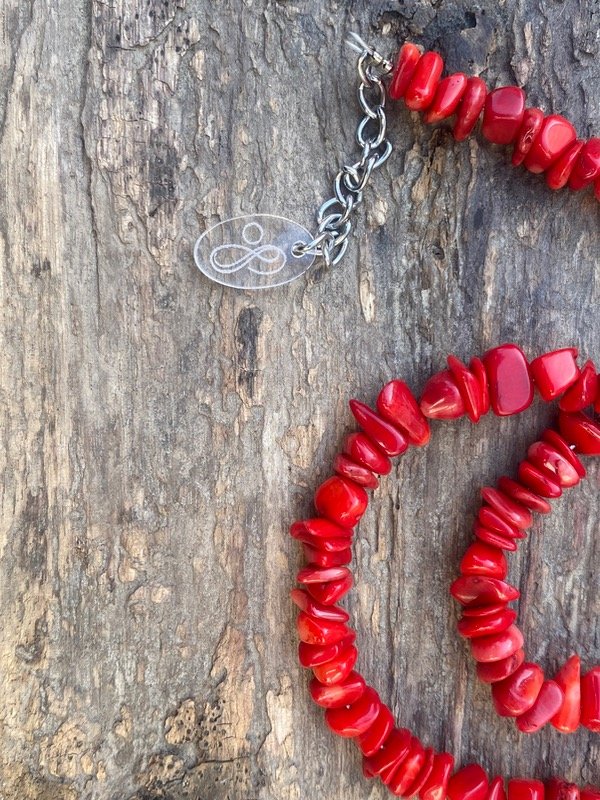 Producto - Gargantilla Amuleto Coral Energía vital y protección marina