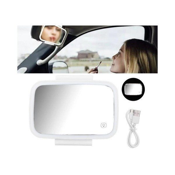 Producto - Espejo con Luz para Auto Recargable