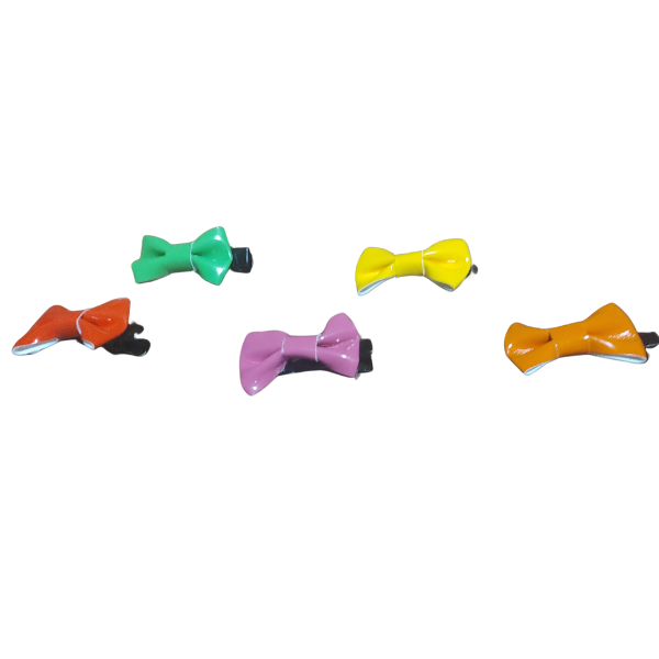 Producto - Hebilla Pinza Con Moño De Colores Ideal Mujer Niña Pack X 10 uni - 1