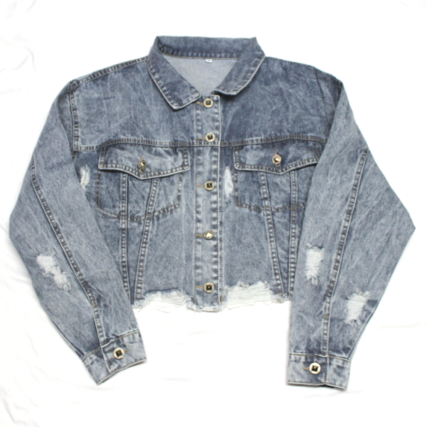 Producto - Campera Oversize Retro Corta de Jean