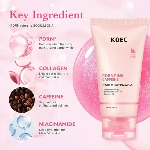 Producto - Mascarilla facial Wrapping pdrn pink caffeine 75ml KOEC