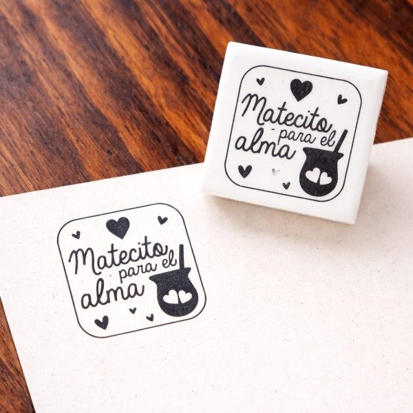 Producto - Sello Matecito para el alma 5x5 cm