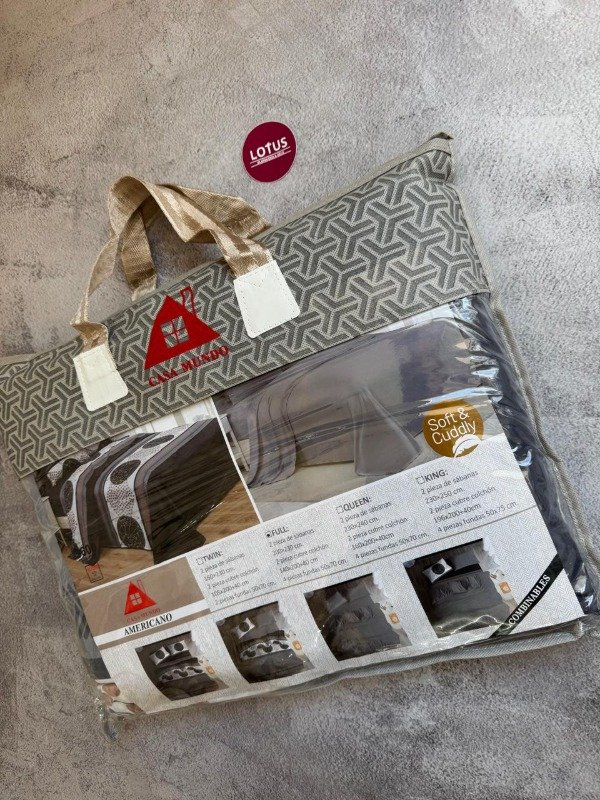 Producto - Sábanas set 2 en 1 Gris Oscuro