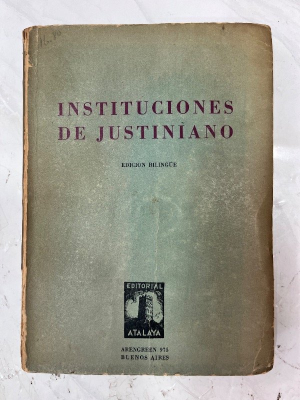 Producto - INSTITUCIONES DE JUSTINIANO - 2