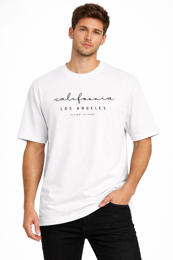 Producto - Remera Oversize California Blanca
