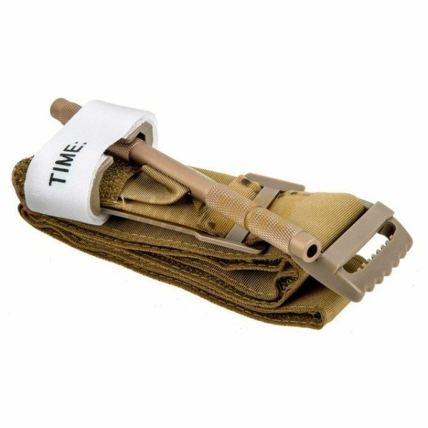 Producto - Torniquete tactico - varilla metálica color coyote