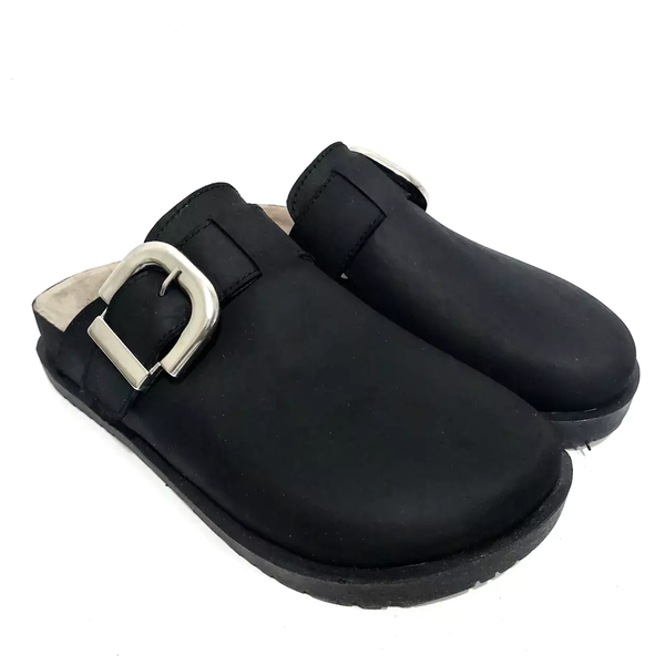Producto - MIRKA cuero engrasado negro Plan. BEIGE