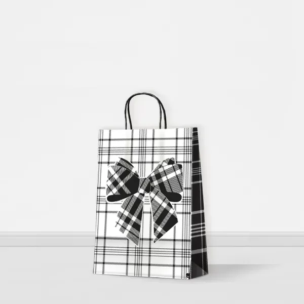 Producto - Bolsa con moño negro 22x30