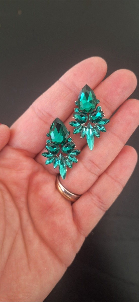 Producto - Aros pasantes Gema Verde - 1