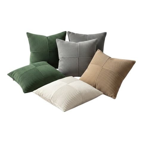 Producto - FUNDA DE ALMOHADON SIMPLE FAZ LINEAS 43X43CM X1 COLORES SURTIDOS