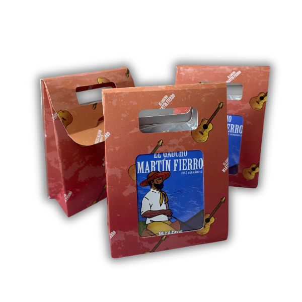 Producto - Minilibro + Valijita, Martin Fierro, Souvenir