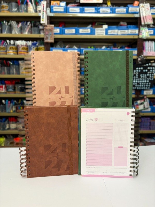 Producto - Agenda Diaria c/espiral R6 10x15cm  - "Talbot" - 0