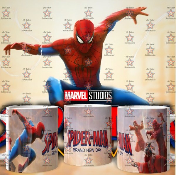 Producto - plantillas para taza de SPIDERMAN UN NUEVO DIA - 5