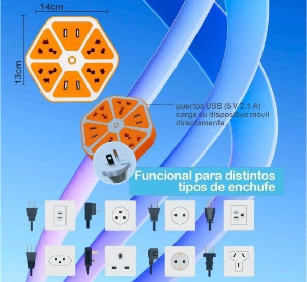 Producto - Prolongador de Corriente 2 USB - 1