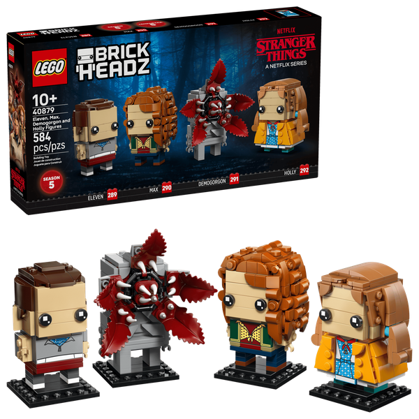 Producto - Eleven, Max, Demogorgon And Holly Stranger Things Lego BrickHeadz 584pc