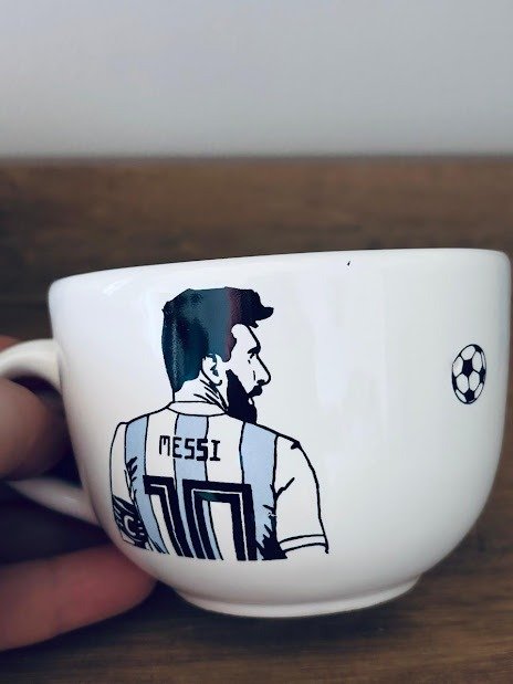 Producto - Tazón mediano blanco Messi