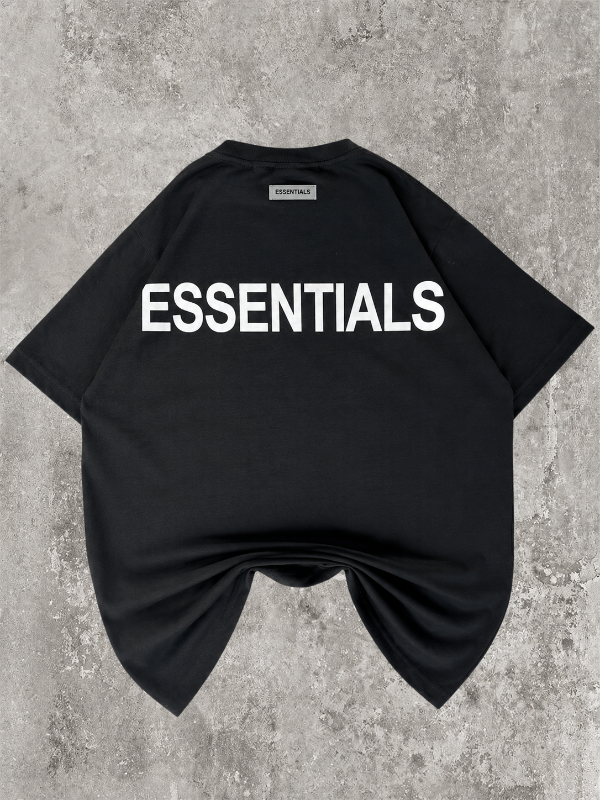 Producto - Remera Essentials Negra Regular - 0