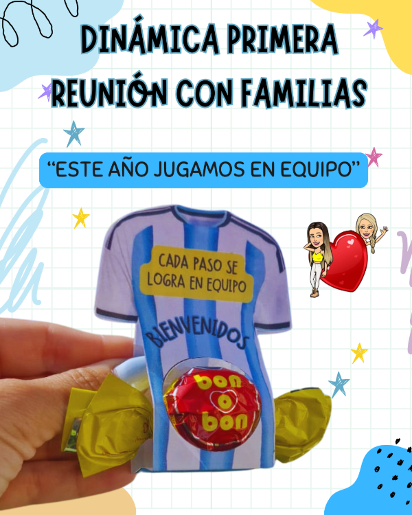 Producto - DINÁMICA LISTA PARA LA PRIMERA REUNIÓN CON FAMILIAS. Este año jugamos en equipo