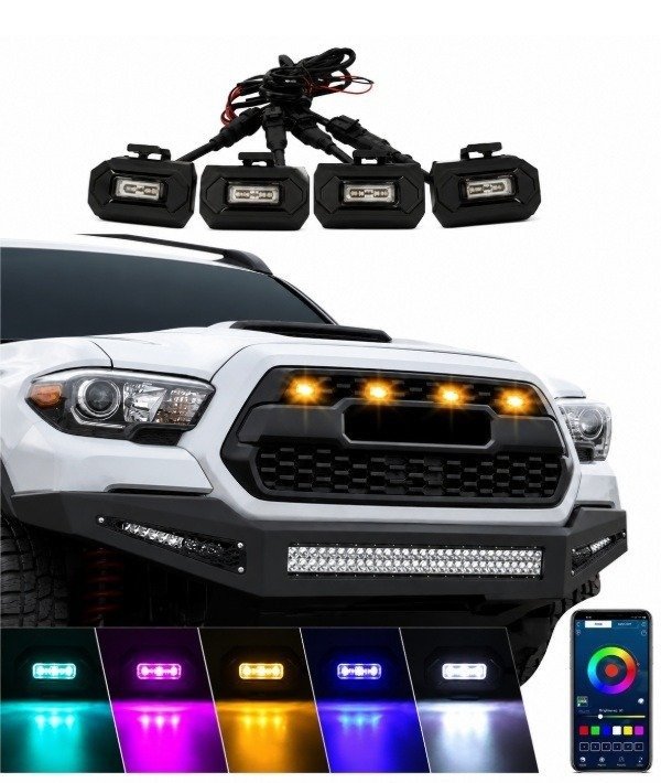 Producto - KIT X4 LED RGB DE PARRILLA PARA CAMIONETAS