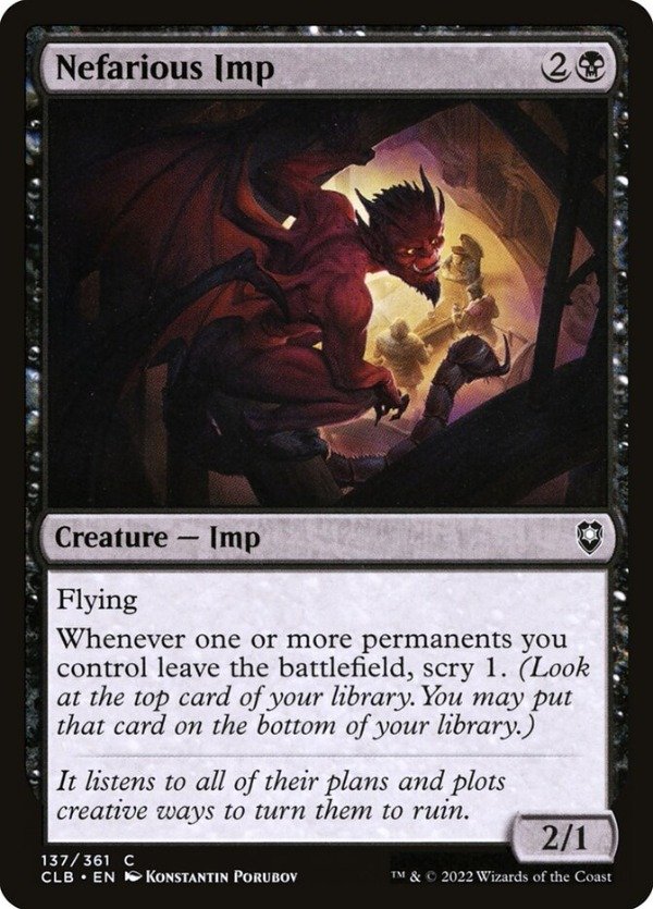 Producto - Nefarious Imp #137  Commander Legends: Battle for Baldur's Gate