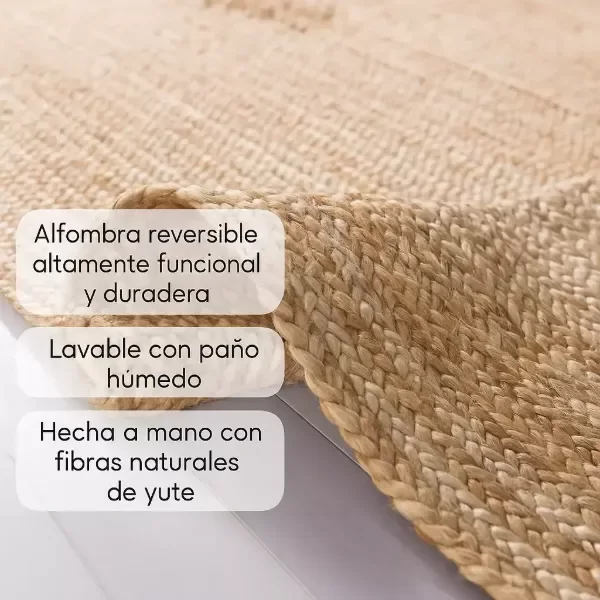 Producto - Alfombra Redonda Yute 60 cm -