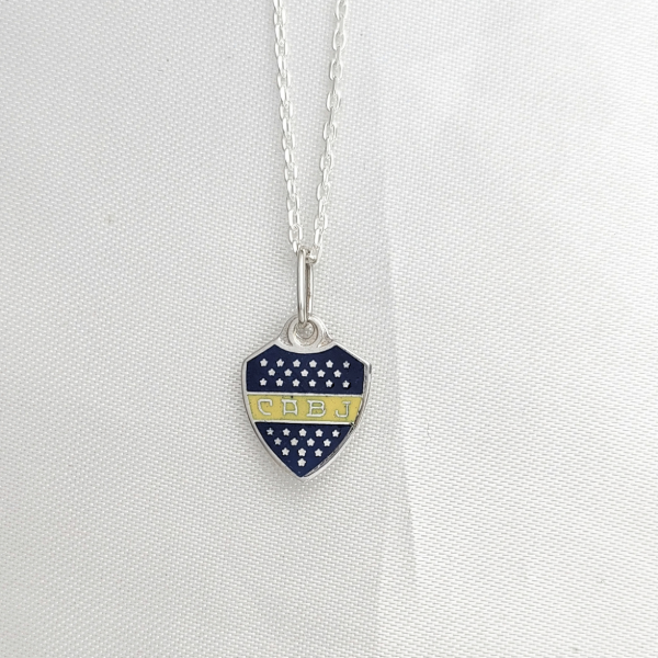 Producto - Dije Escudo Boca Juniors Plata 925 Mediano Esmaltado CABJ - 2