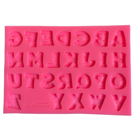 Producto - Molde de silicona letra con estrellitas