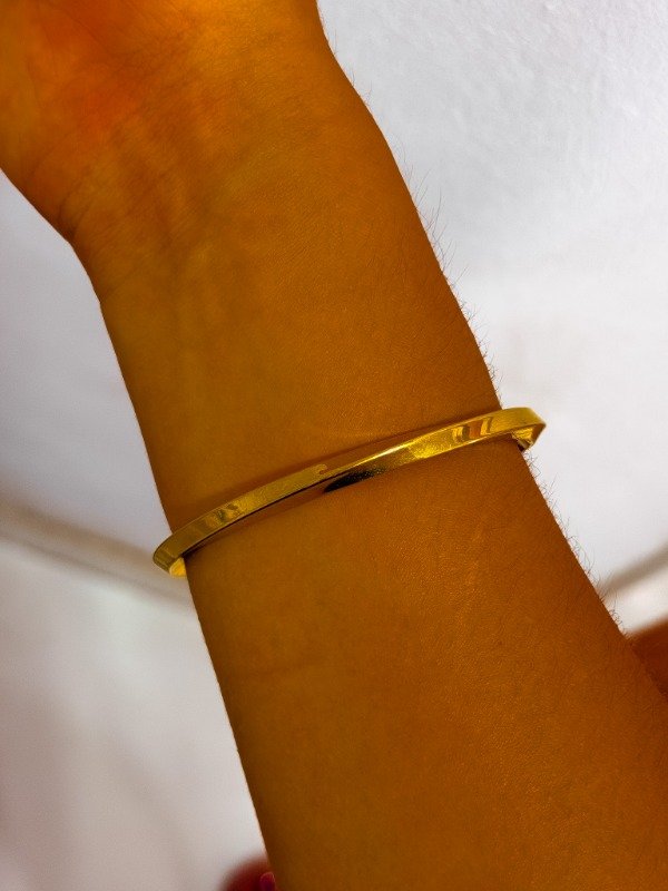 Producto - Esclava torsion gruesa dorada