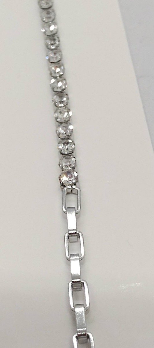 Producto - Pulsera combinada con eslabones y strass - 0